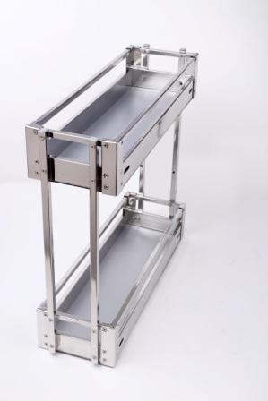 Stainless Steel Bottle Pull Out Basket