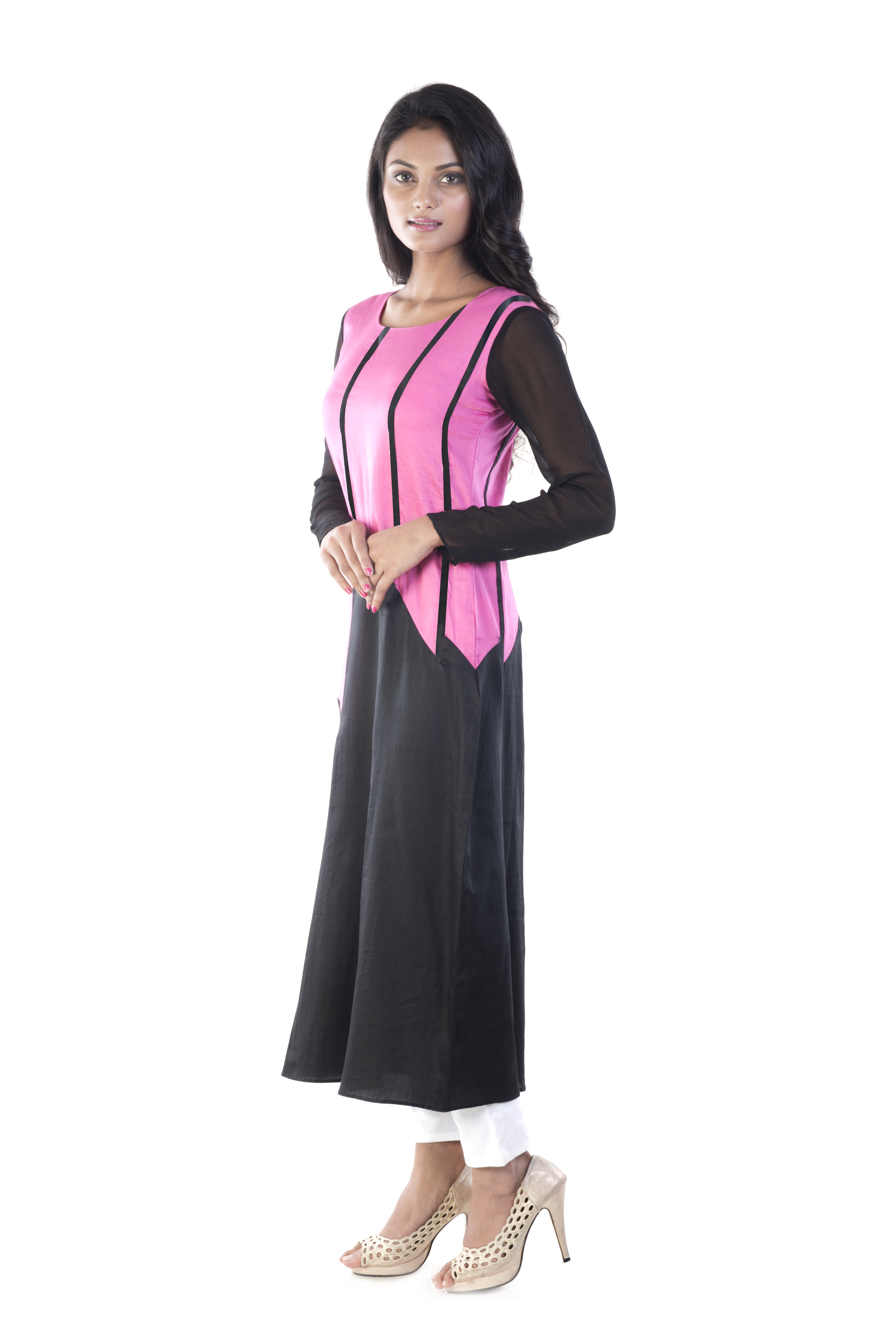 Varying Panel A-line Kurti
