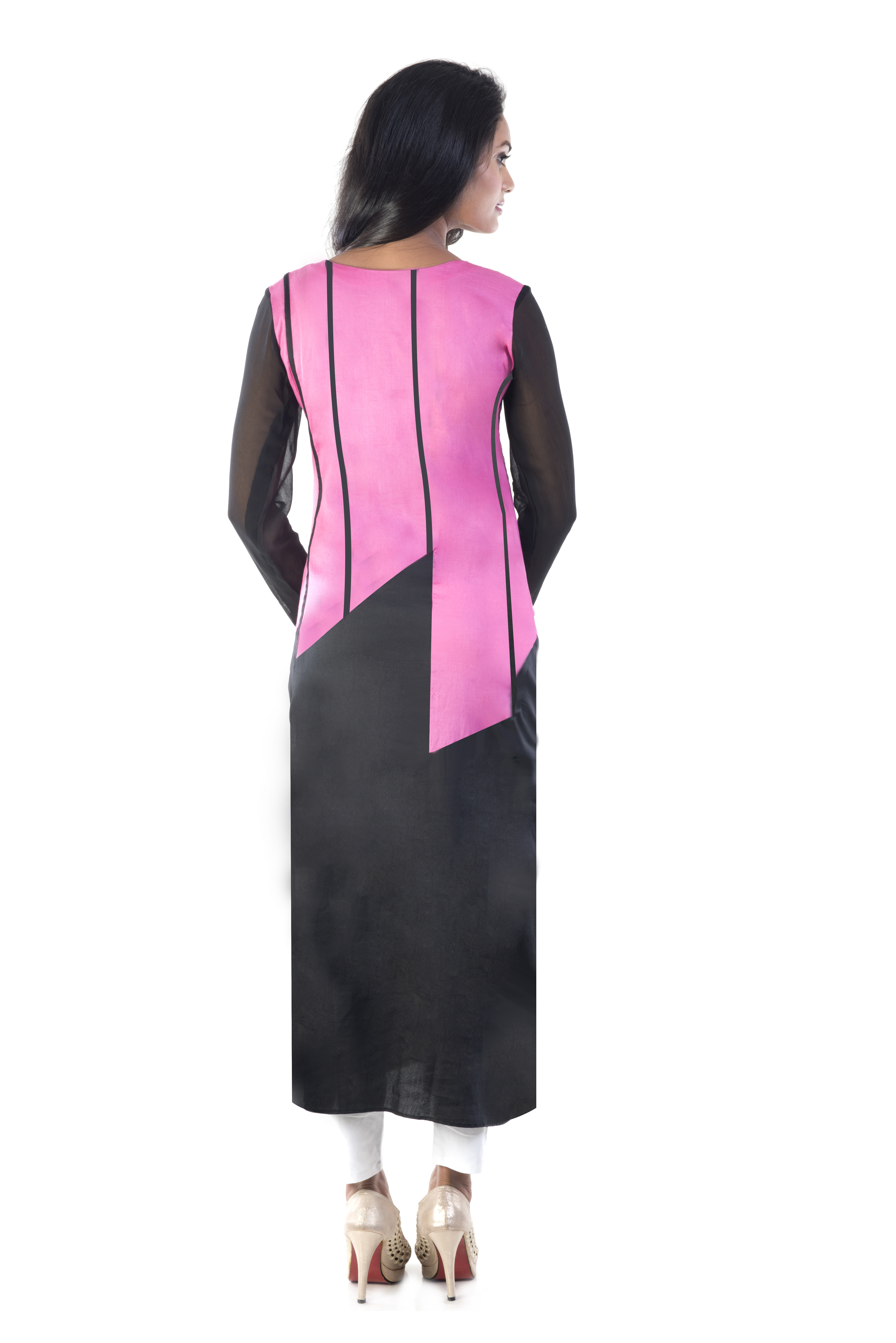 Varying Panel A-line Kurti