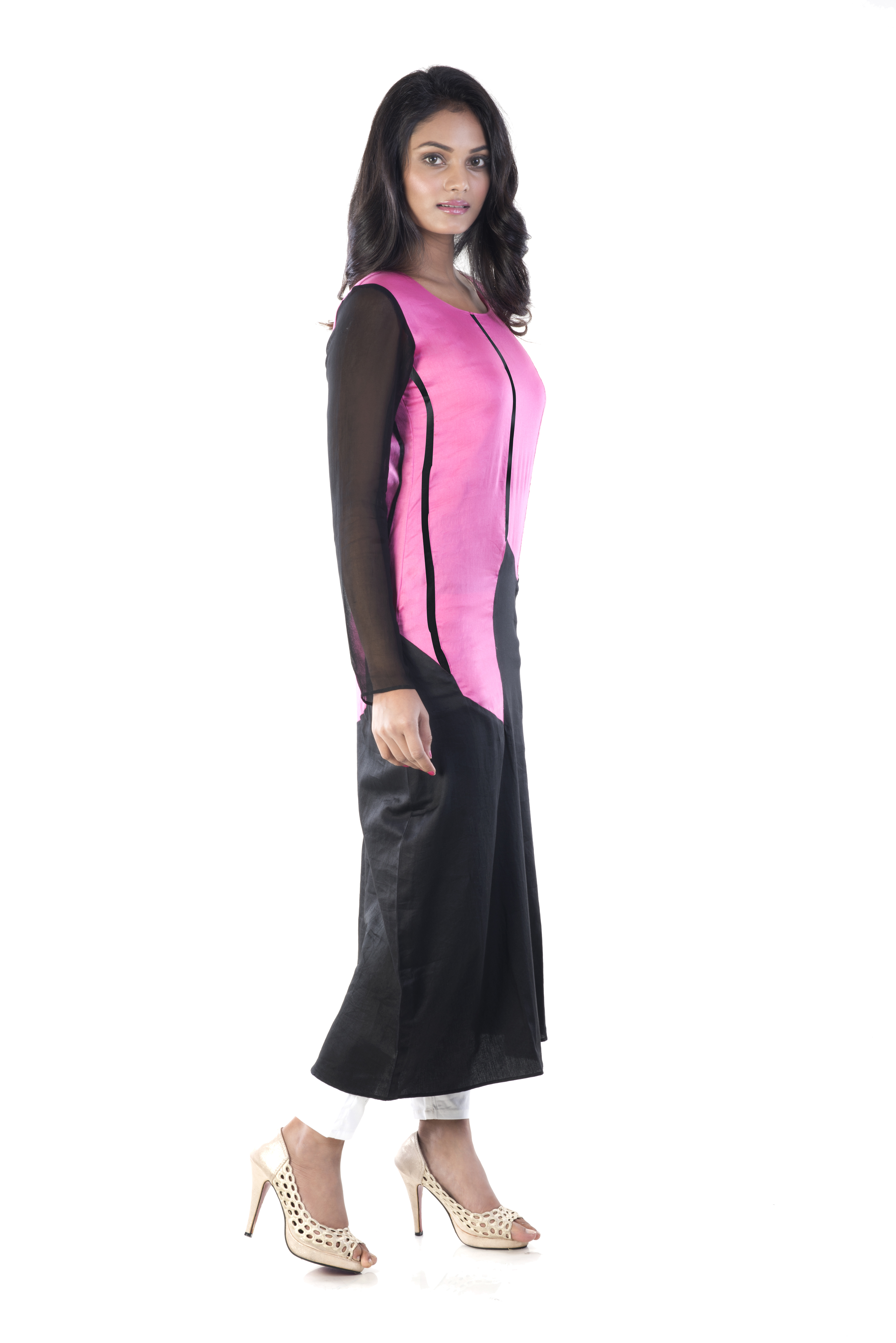 Varying Panel A-line Kurti