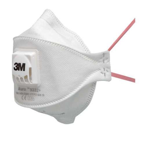 Gas Mask With ACF - Cotton Fabric, White Color | Elastic Straps for Secure Fit, Replaceable Filters, Excellent Tearing Strength, Skin Friendly