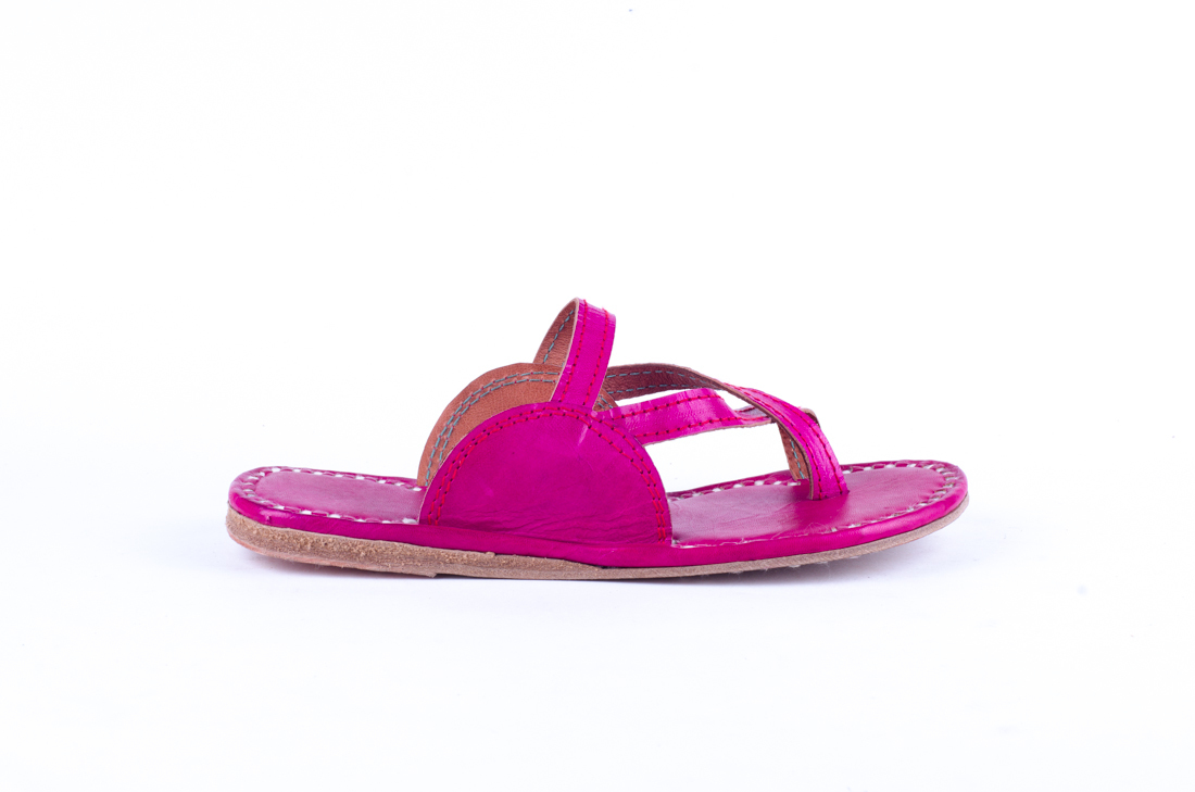 Pvc Pink Leather Flats