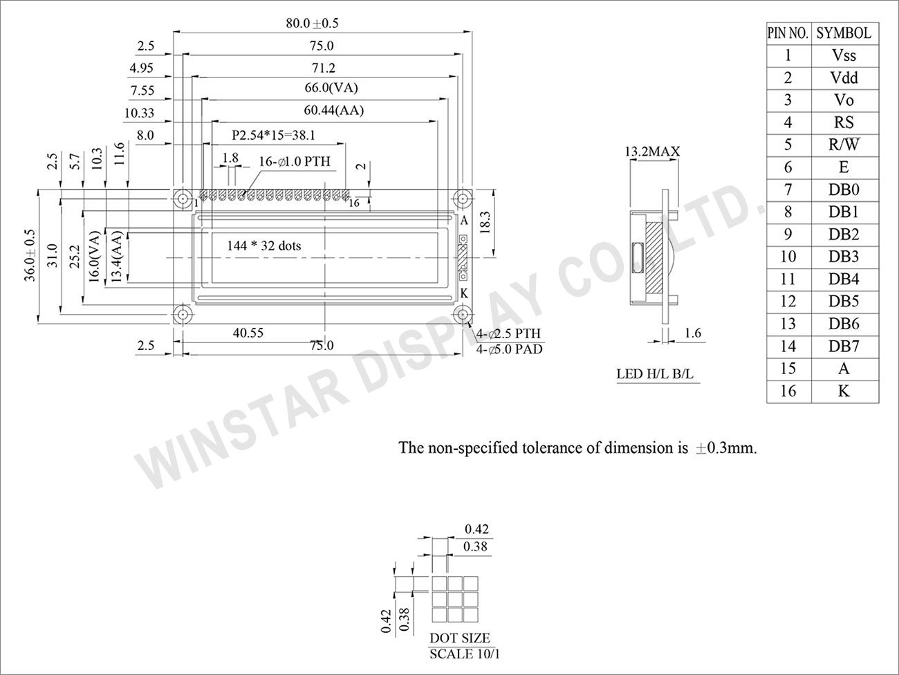 144x32 Graphic Lcd Display