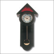 Hut Shape Analog Pendulum Wall Clock