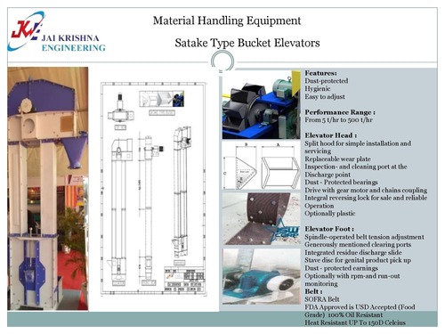 Satake Type Bucket Elevator Application: Offshore Drilling