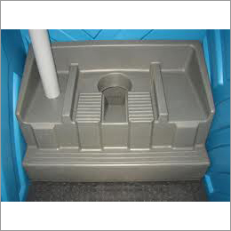 Blue And Gray Portable Mobile Toilet