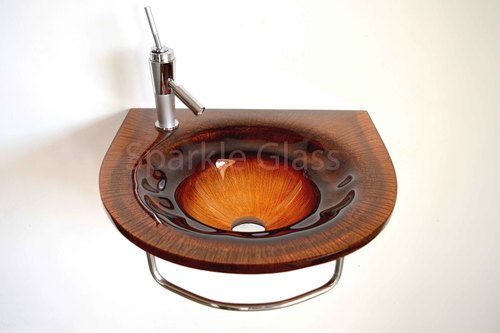 डिज़ाइनर ग्लास वॉश बाउल