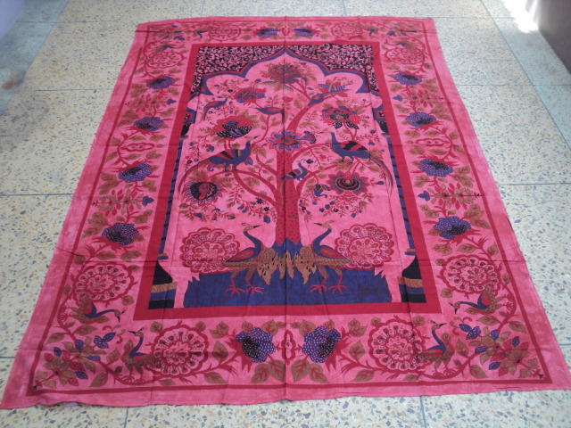 Multicolor New Tree Of Life Bedsheets Tapestry From India