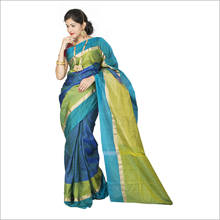 भारतीय शुद्ध रेशम की साड़ी