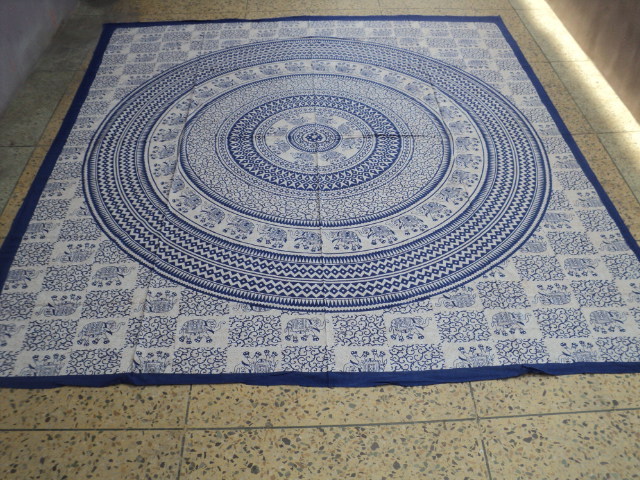 Off White And Red Coloured Printed Tapestry From India