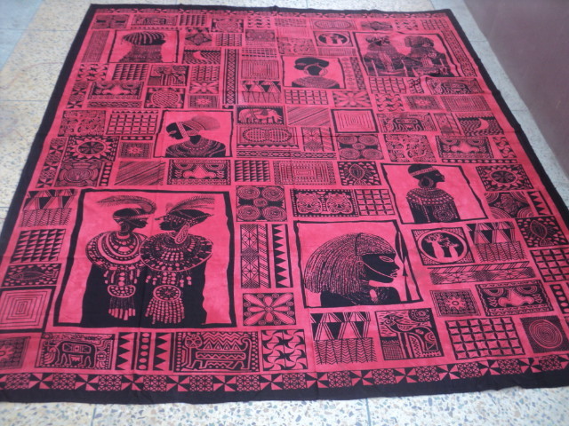 Parrot Green Egyptians Printed Tapestry From India