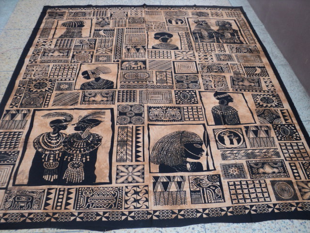Parrot Green Egyptians Printed Tapestry From India