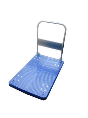 Platform Trolley - Plastic, Variable Dimensions, Blue Color, 300kg Load Capacity, Castor Wheels, Folding Handle | Robust, High Operational Fluency, Minimal Maintenance