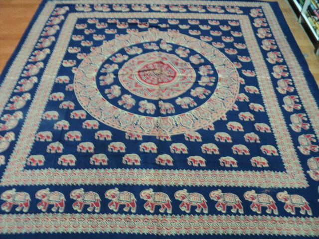 Multicolor Barmeri Printed Elephant Tapestry