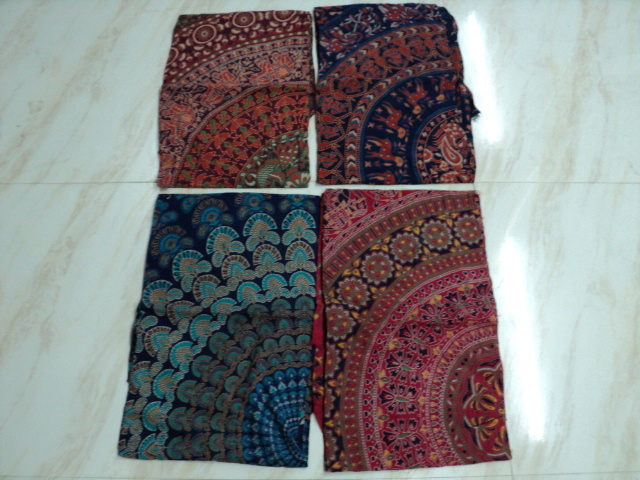 Multicolor Flowers Printed Tapestry Indian