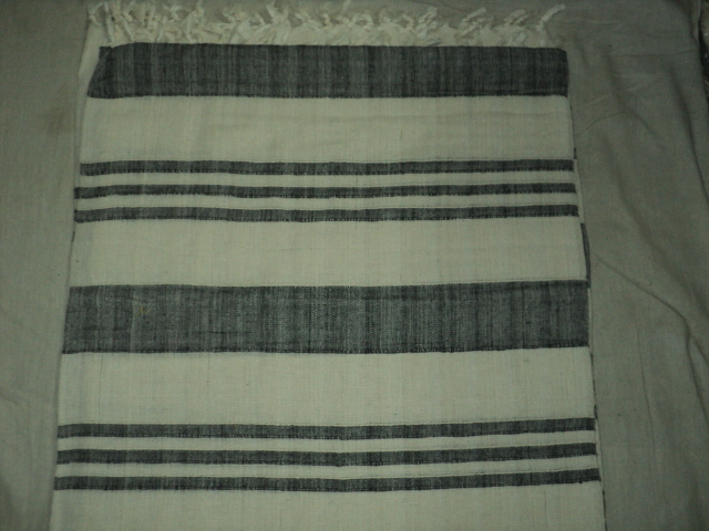 Green Cotton Handloom Bedsheets Stripes