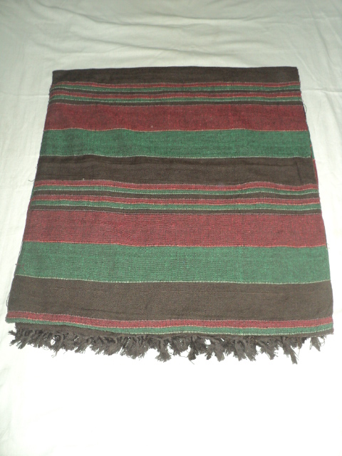 Green Cotton Handloom Bedsheets Stripes