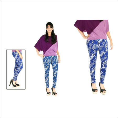 पुष्प प्रिंट लेगिंग्स