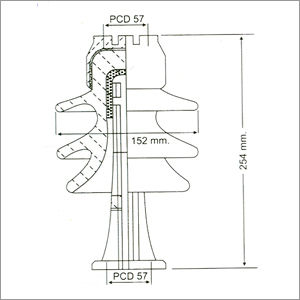 11 केवी हाई टेंशन पोस्ट इंसुलेटर