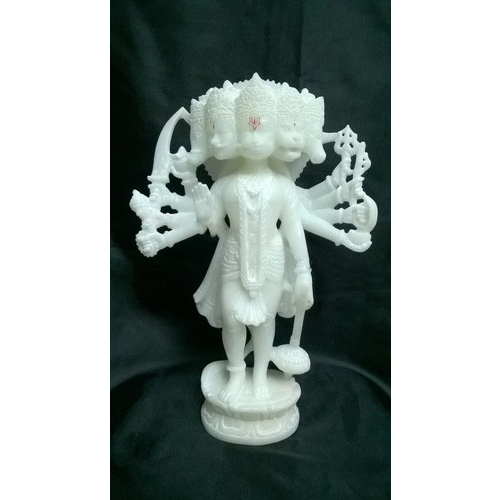 Marble Panch Mukhi Hanuman Moorti - Feature: Easy To Clean