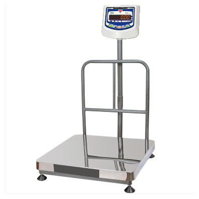 Electronic Platform Scale - 50kg Max Capacity, 5g Least Count, 400x400mm Stainless Steel Platform | LCD Display, AC Power Supply, Reliable Performance