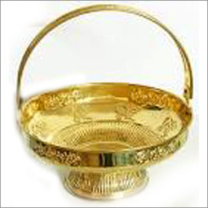 पीतल की पूजा बास्केट
