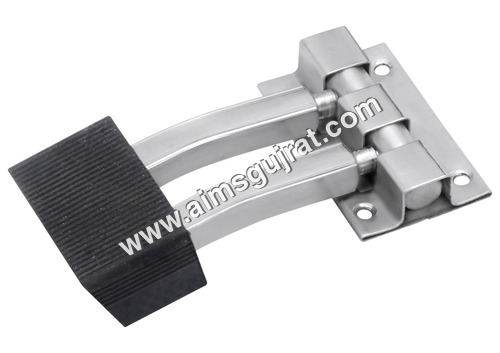 Silver And Black Steel Door Stopper