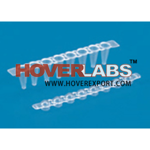 कैप लो प्रोफाइल के साथ 0.2 मिली 8 ट्यूब स्ट्रिप