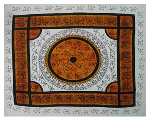 नया मुद्रित टेपेस्ट्री हाथी