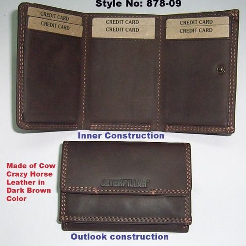 Ladies Trifold Leather Wallet