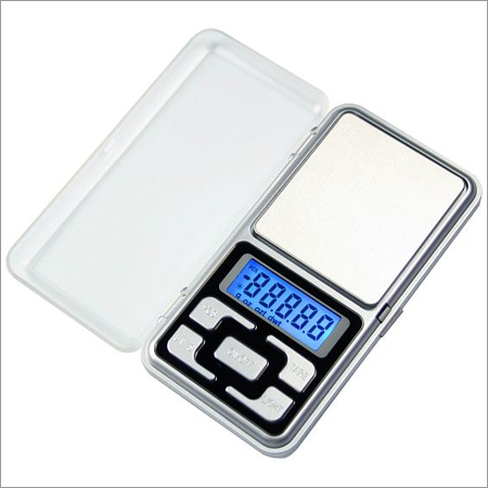 Digital Pocket Scale - Stainless Steel, 80 x 55 x 15mm Dimensions | LCD Display, Max Capacity 200g, Precision 0.01g Tare Function
