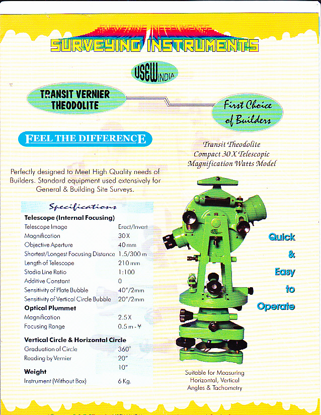 Vernier Transit Theodolite