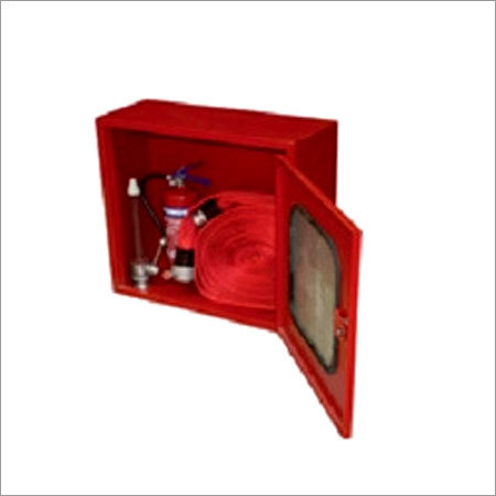 Fire Hose Box - Mild Steel, Rust Resistant Red Design | Compact High Strength Durability for Industrial and Commercial Use