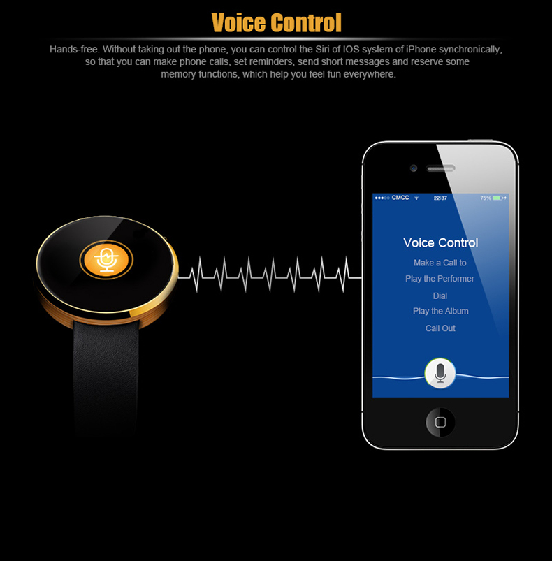 Bluetooth Smart Watch For Ios And Andriod Mobile Phone With Heart Rate Monitor