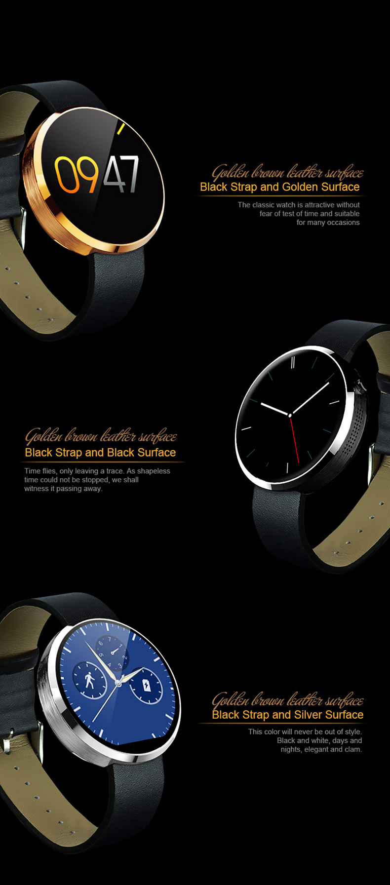 Bluetooth Smart Watch For Ios And Andriod Mobile Phone With Heart Rate Monitor