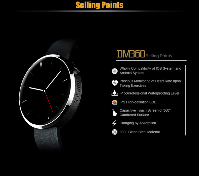 Bluetooth Smart Watch For Ios And Andriod Mobile Phone With Heart Rate Monitor