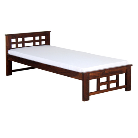 किंगहटडेल सॉलिड शीशम वुड सिंगल बेड