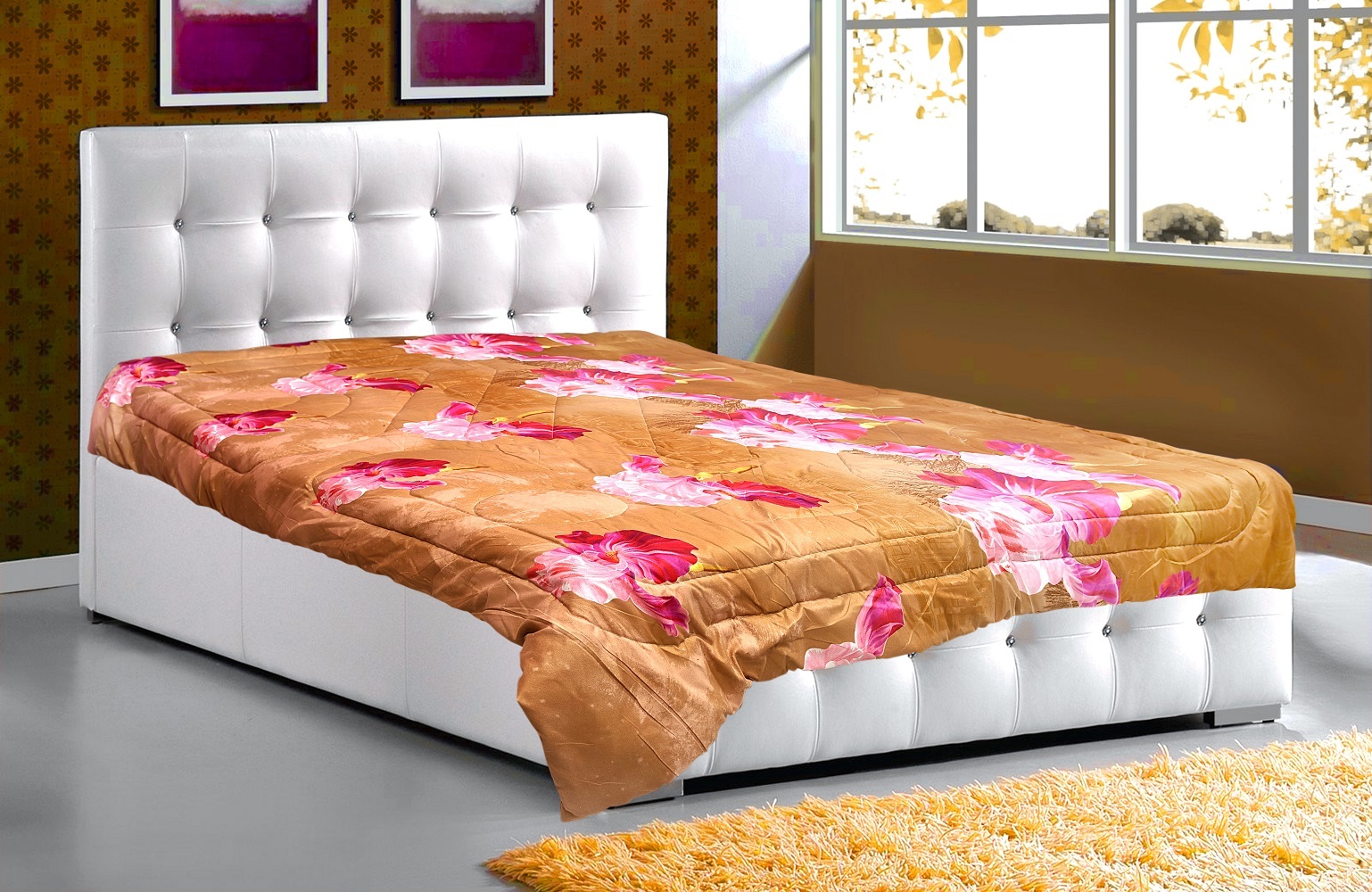 Poly Cotton Printed Mink Blanket