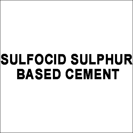 Sulphur Based Cement