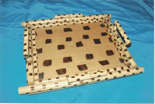 बाँस और MDF सर्विंग ट्रे