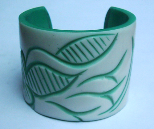 Green And White Designer-Bangles-147