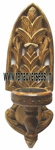 Wood Wooden Candle Stand