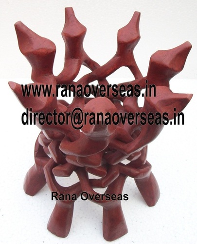 Wood Wooden Undercut 7 Leg Stand