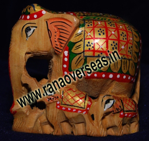Wood Wooden Elephant