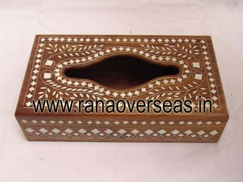 Wooden Tissue Box - Crafted from Fine Quality Wood, Antique Imitation Style, Custom Color Options for Arts and Crafts, Home Decoration