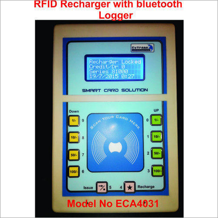RFID रिचार्जर कुम लॉगर ब्लूटूथ सक्षम