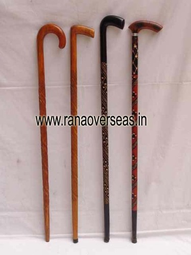 Wooden Walking Sticks - Premium Quality Polished Wood, 35-37 Inches, Custom Colors & Packaging - Antique Imitation Folk Art Design, Ideal for Gifts & Collectibles
