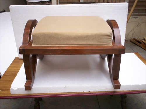 Wooden Stools - Tigerwood, 1.5 Foot Height, Polished Brown Finish | Easy to Clean, Indian Style Indoor Furniture for Living Room