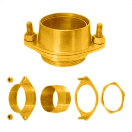 Flange Type Cable Glands - Color: Golden