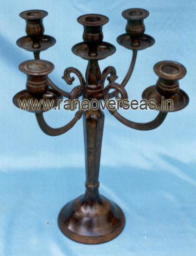 Brown Aluminium Antique Finish Candle Stand2073-2074-2075-2076